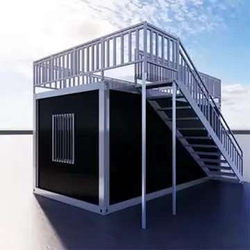 Single Flat Pack Container House with Balcony: A Harmonious Living Space