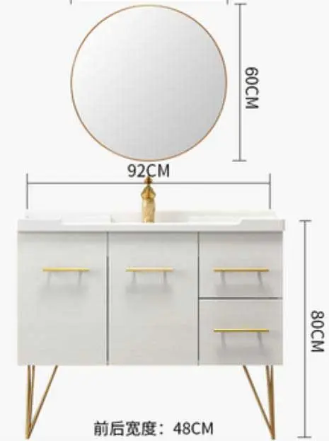 Free standing Vanity, including the mirror cabinet (without lights) (5)