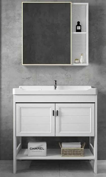 Free standing Vanity, including the mirror cabinet (without lights) (10)