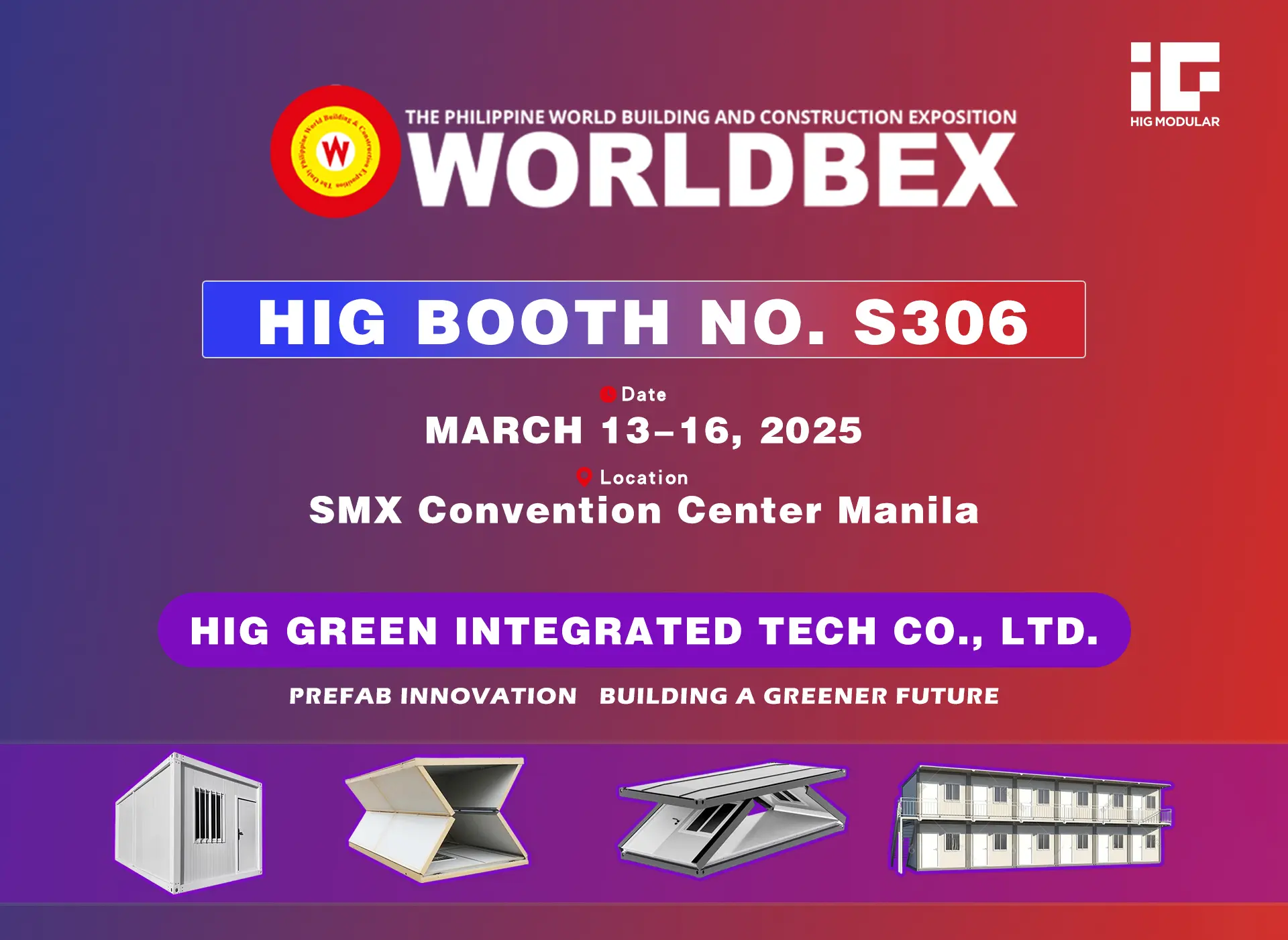 HIG MODULAR is Coming to WORLDBEX 2025 | Visit Us at Booth S306!