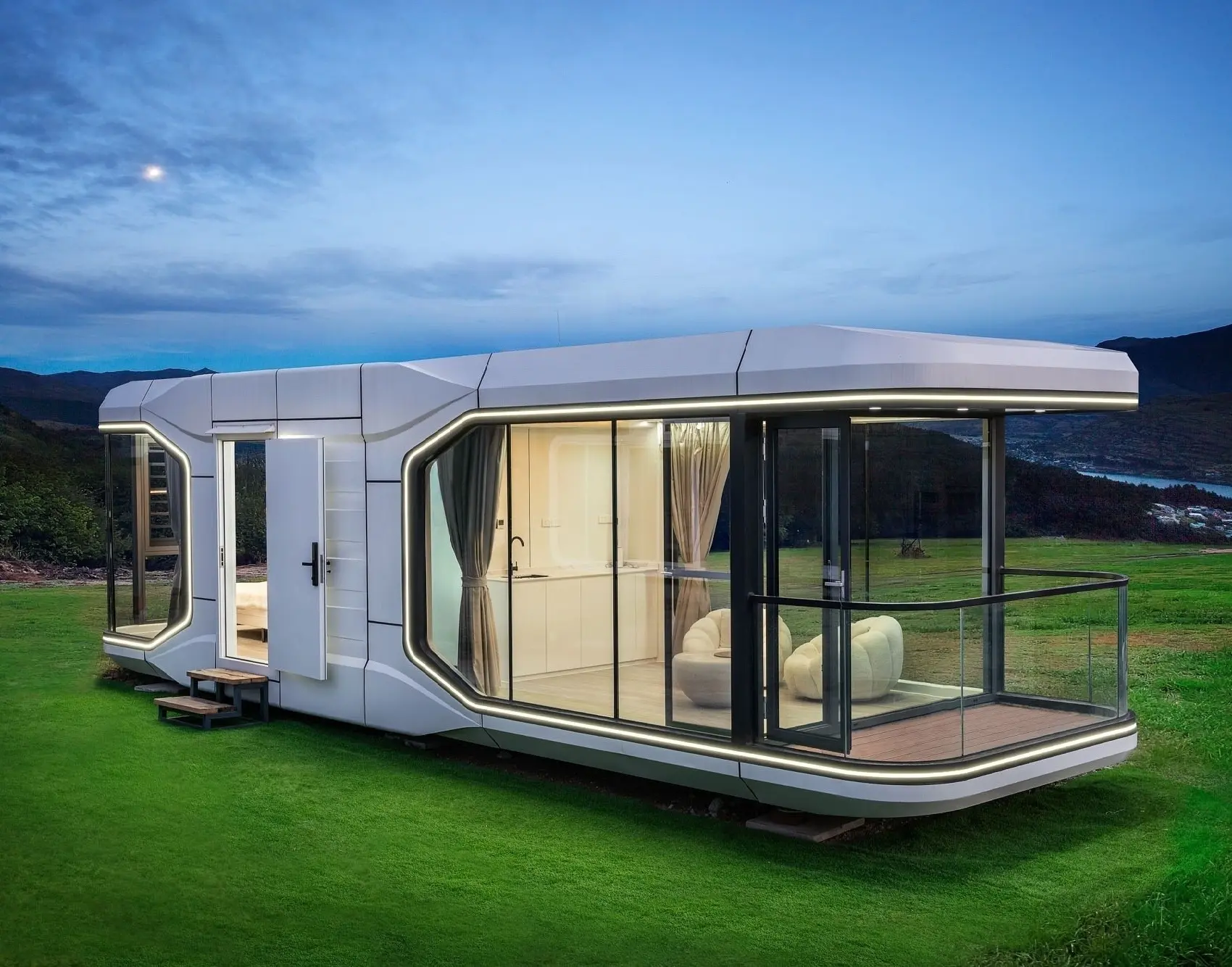 Space Capsule House: Redefining Modern Living with Futuristic Design and Smart Technology