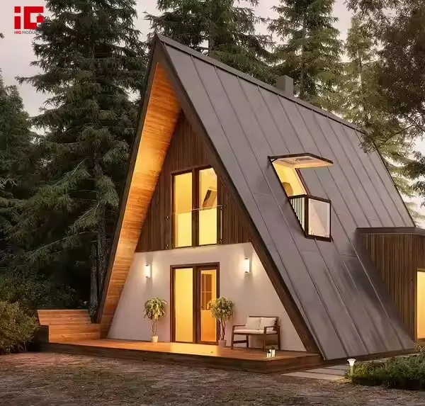 HiG Modular’s Overseas A-Frame Cabin Resort: Where Light Steel Innovation Meets Timeless Design