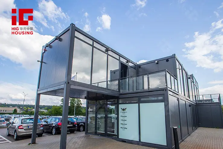 Site Office Container for Car Service Shop in E...