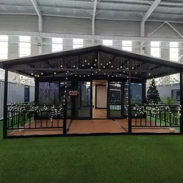 Expandable Container House with Glass Curtain Wall: A Modern and Elegant Living Solution