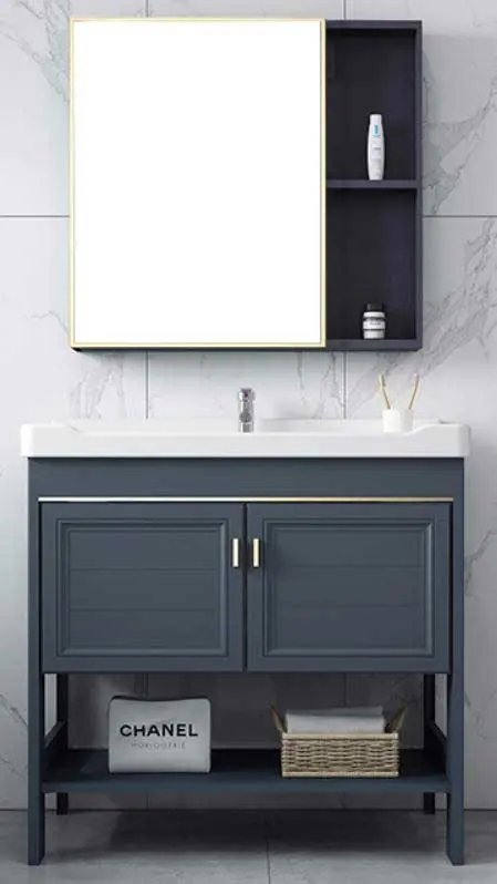 Free standing Vanity, including the mirror cabinet (without lights) (11)