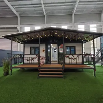 Expandable Container House with Metal Carved Panels: A Stylish and Durable Living Solution